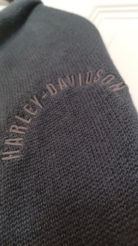 Harley Davidson Sweater Top Women’s Medium Long Sleeve Shirt Black W/ HD Eagle - Picture 4 of 9