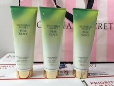 3 VICTORIA'S SECRET PEAR GLACE FRAGRANT MOISTURIZING HAND AND BODY LOTION 8 OZ