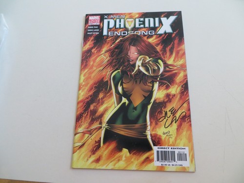 2005 MARVEL X-MEN PHOENIX ENDSONG # 1 SIGNIERT GREG LAND, COA & POA
