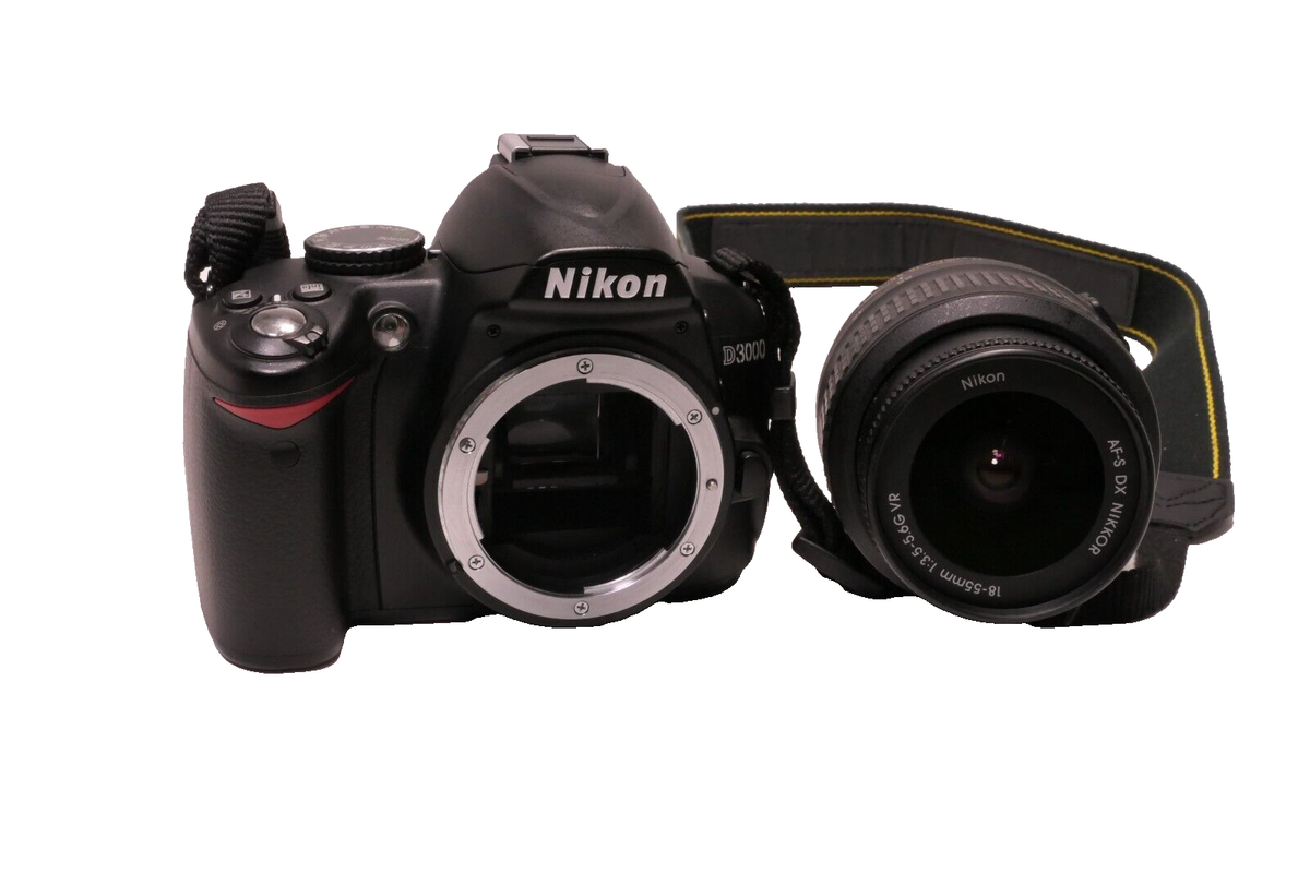 Nikon D3000 Af-S DX Nikkor 18-55mm f/3.5-5.6G VR Kit Digital