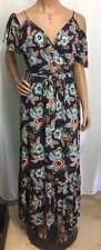 Loft Multi Color Floral Long Dress Womens Size S 190205MMT/WHB
