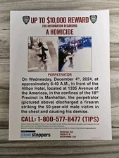 UnitedHealthcare CEO Assassin Luigi Mangione NYPD Wanted Poster (Read Below👇🏼)