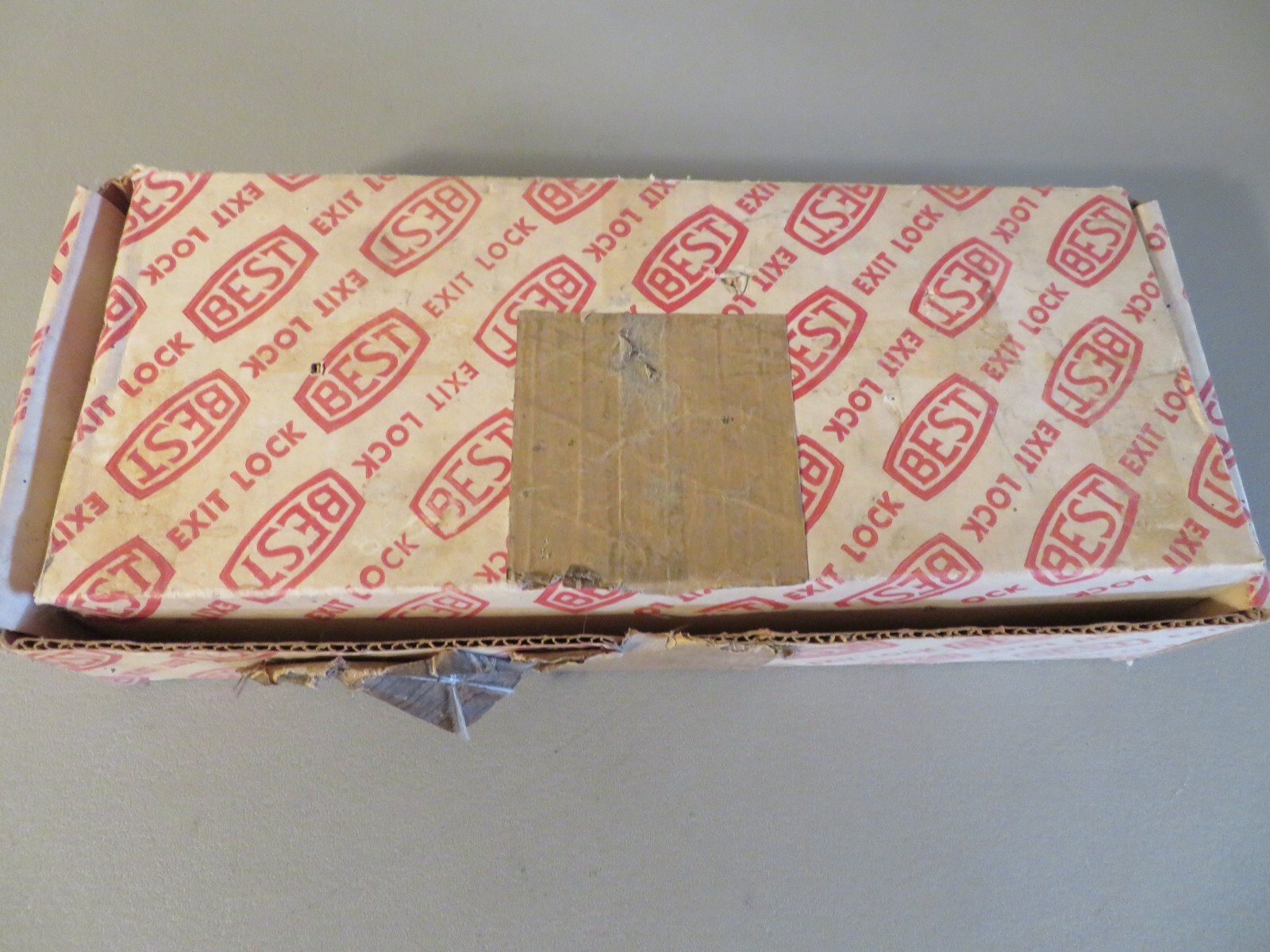 Open Box Vintage Best Universal Lock Co. Exit Fire Alarm Lock Model B