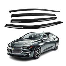 Fits Chevrolet Malibu 2016-2024 Acrylic Window Visor Sun Rain Deflector Guard
