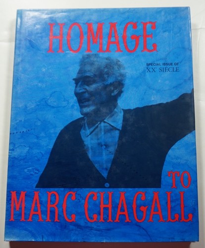 Hommage an Marc Chagall 1969 mit ORIGINAL LITHOGRAPHIE Moderne Kunst XXe Siecle HCDJ
