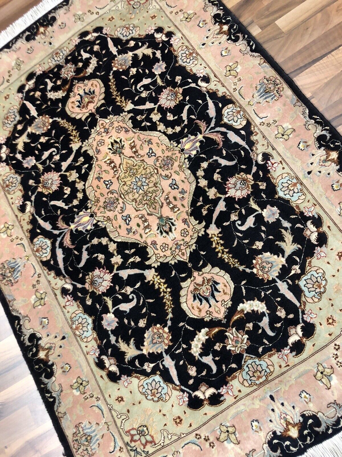  Tabriz 154 x 101 Handgeknüpft Orientteppich Carpet Rug 