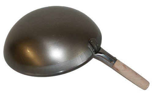 Wok Pfanne Ø 30 - 75 cm rund Asia Gastronomie Gasherd Carbon Stahl Eisen - Afbeelding 16 van 88