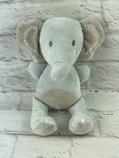 9" Bananafish Elephant Lovey Security Baby Plush Blue and Gray