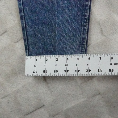 Jeans Junior Vintage Lawman Vita Alta Conica Taglia 9 Blu Western Rodeo Cowgirl - Foto 8 di 11