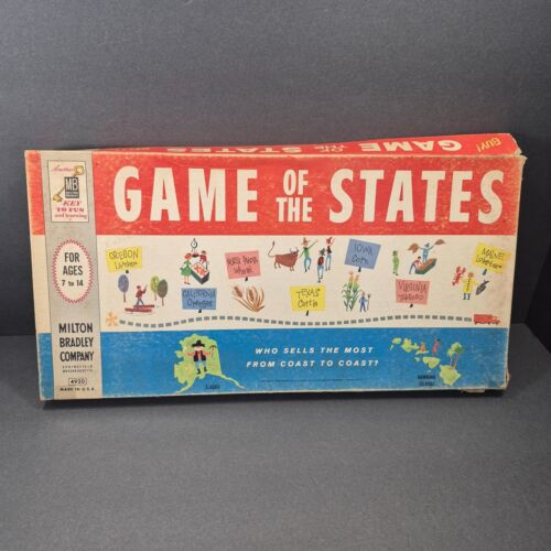Vintage 1960 Game of the States by Milton Bradley Board Game Complete MB #4920 - Picture 11 of 17