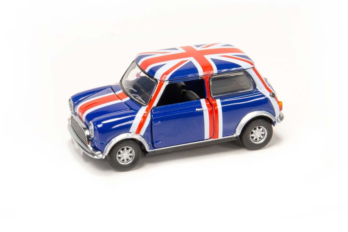 TINY 154 MINI COOPER MK1 Union Jack DIECAST CAR 1/50 HONG