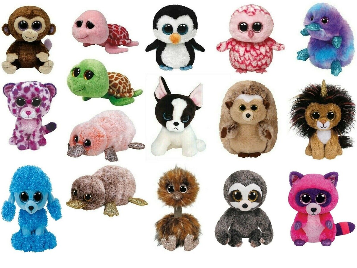 Ty Beanie Boo `S 15 CM Originale Ty Occhi Grandi Mega Scelta