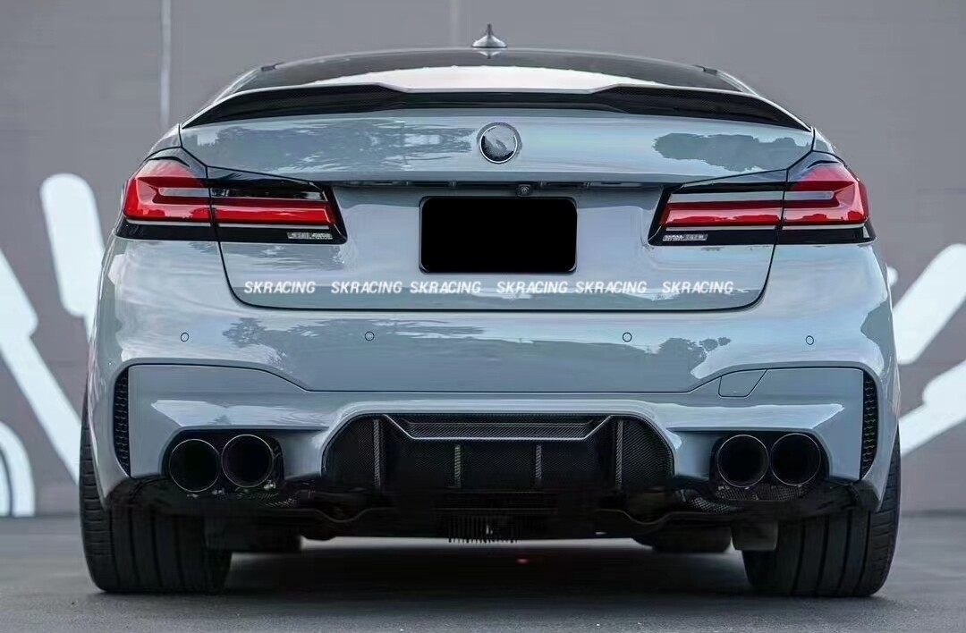 M550i Rear Wing Carbon Fiber Rear Trunk Spoiler Wing For BMW M5 F90 530i 540i M550i ...