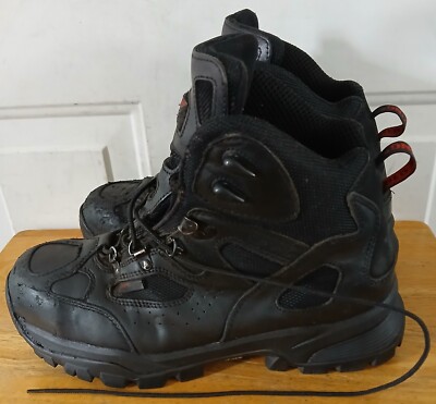 RED WING 6690 MEN\'S  SZ 8.5 D STEEL TOE WORK SAFETY BLACK LEATHER BOOT VIBRAM RED WING 6690 MEN main image 3