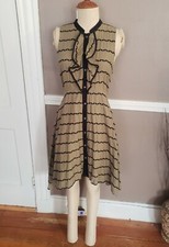 Gorgeous Multicolor Button-Up Anthropologie Dress By Postage Stamp!! Size 8!!