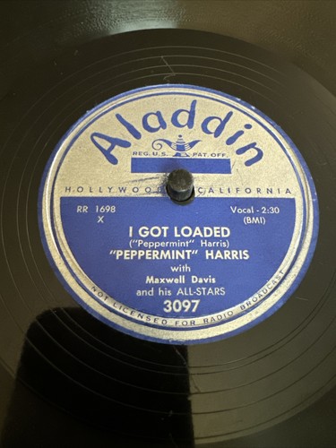 Aladdin 78 RPM Peppermint Harris - I Got Loaded 3097 V R&B Blues