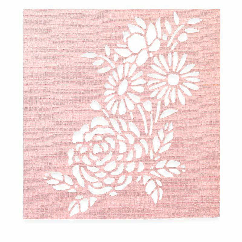 Sizzix Thinlits Die - Botanical Mask - Flowers Floral