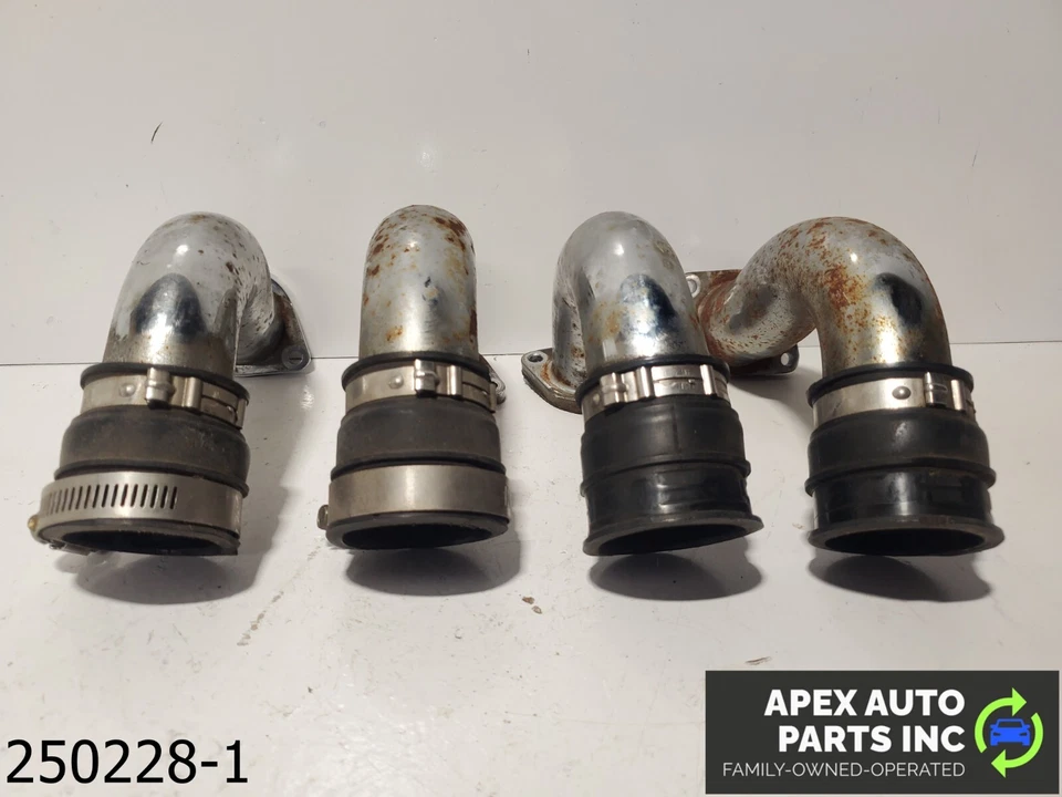 Tubo de admisión cromado OEM 1991-1995 Alfa Romeo 164 L 3,0 L en forma de U Foto 4 de 4