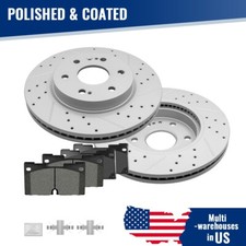 Front Drilled Brake Rotors Brake Pads Kit for Silverado Sierra 1500 Escalade ESV