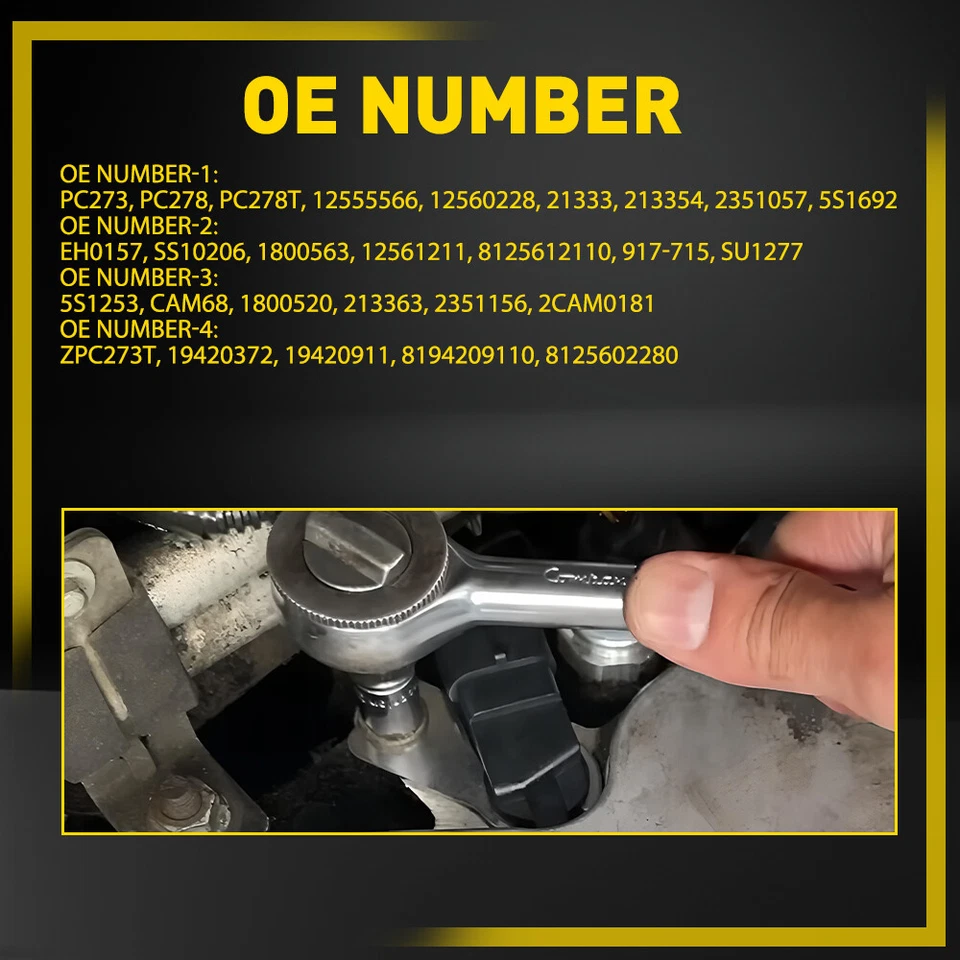 Camshaft & Crankshaft Position Sensor For Chevy Silverado 1500/GMC 5.3L 6.0L - Image 3 of 4