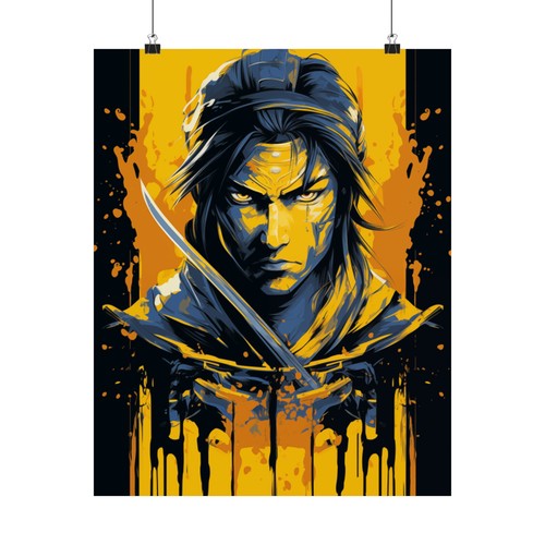 Japanese Men Art Matte Bedroom Living Room Office Vertical Poster Wall Décor - Picture 14 of 25