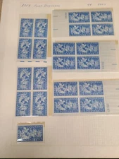 Lot of 114 1950's Postage Stamps