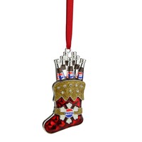 3.5 Silver Plated Pepsi Stocking Christmas Ornament With European Crystals on sale 3.5 Silver Plated Pepsi Stocking Christmas Ornament With European Crystals on sale