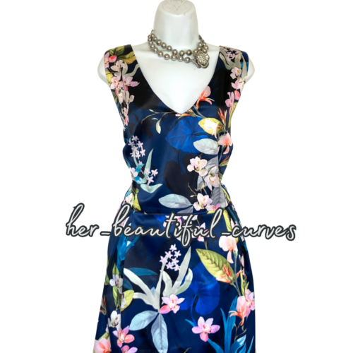 MONSOON KLEID BLUMENDRUCK HOCHZEIT ANLASS PARTY GRÖSSE 22 - Bild 5 von 6