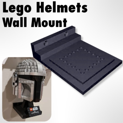 Wall Mount For Lego Helmet Collection
