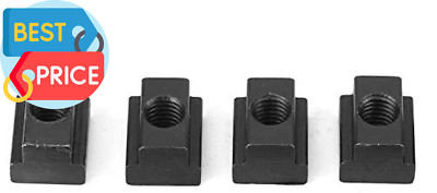 4PC Set T-Slot Nut Black Oxide Finish 5/16''-18 Threads