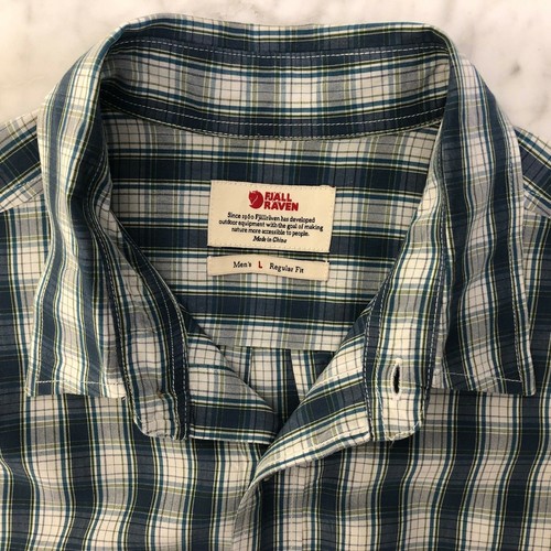Short Sleeve Shirt Blue Plaid 
