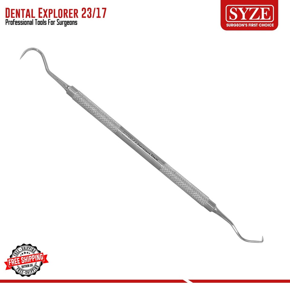 Dental Examination Endodontics Explorer 23/17 Probe Double Ended Tartar