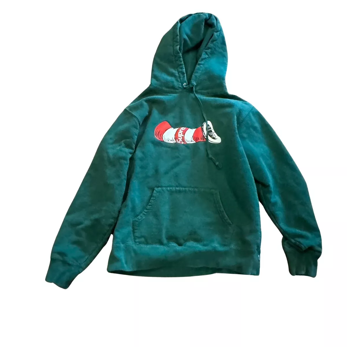 Supreme cat in the hat hoodie green sales