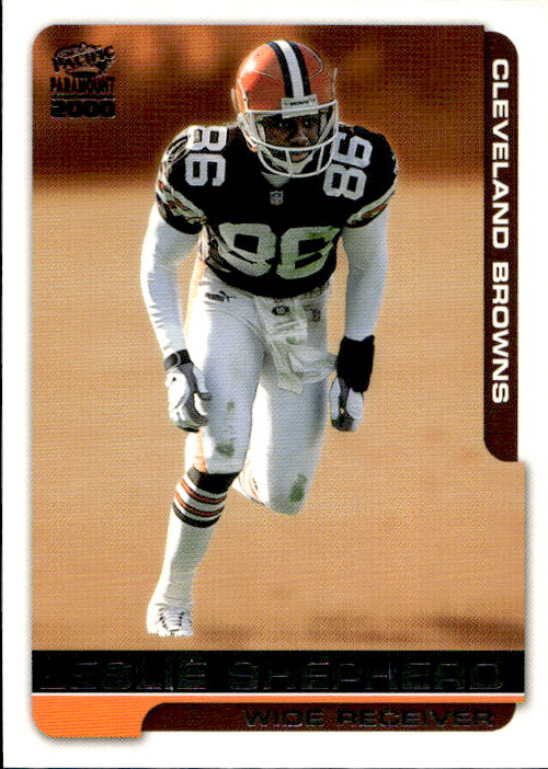 2000 Pacific Paramount Leslie Shepherd 61 Cleveland Browns