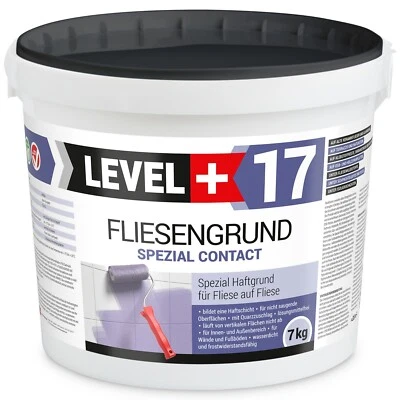 LEVEL PLUS Fliesengrund 7 kg Haftgrund Quarzgrund Fliesengrundierung Fliese auf Fliese L+17