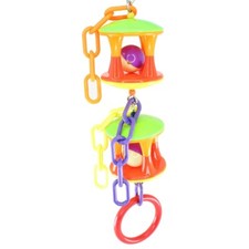 2181 Duo Ball Swivel Bird Toy parrot cage cages african grey conure cockatiel