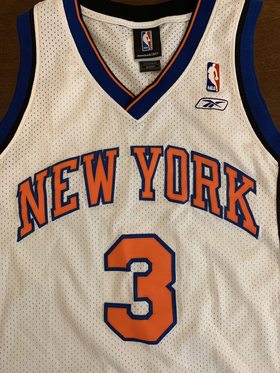 VTG Stephon Marbury New York Knicks Reebok Men's Medium NBA Jersey  White