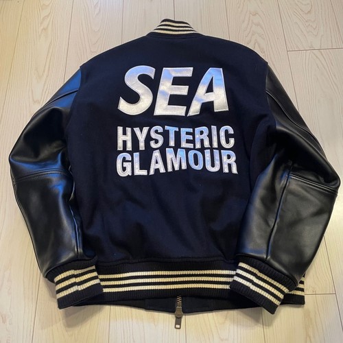 WIND AND SEA x HYSTERIC GLAMOUR WDS Stadium Jumper Black Stadium Jacket