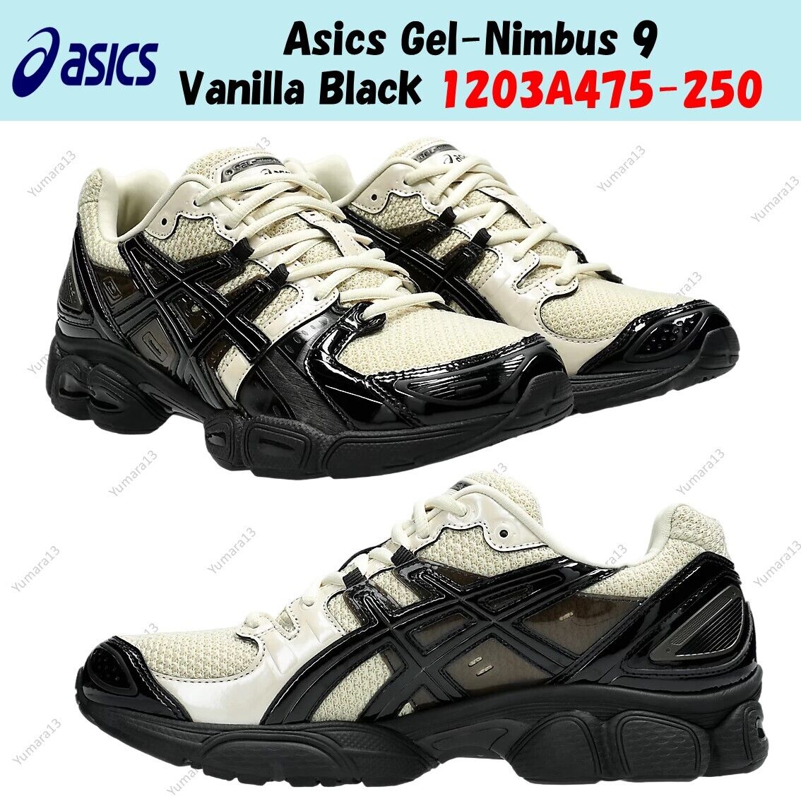 Asics Gel-Nimbus 9 Vanilla Black 1203A475-250 Men's Size | eBay Asics Gel-Nimbus 9 Vanilla Black 1203A475-250 Men's Size | eBay