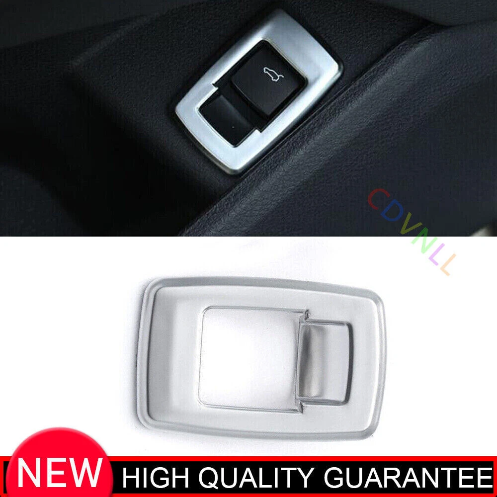 Fit For BMW X1 X2 F39 2016-22 Matte Silver Rear Door Tailgate Button Cover Trim