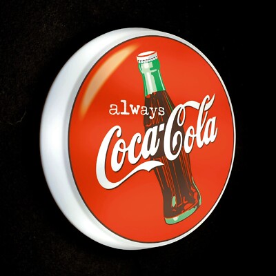 ALWAYS COCA COLA Leucht LED Ladenschild Logo Pub Bier Lager ALE Mann Höhle Haus
