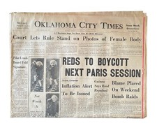 Oklahoma City Times Newspaper November 23 1970 Obscenity Ruling Paris Peace Talk