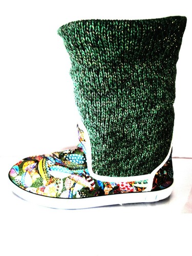 Botas planas de tejido y lana forradas de pelo para mujer Berevëre | eBay