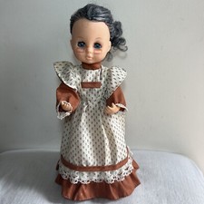 Vintage Musical Money Box Revolving Doll Grandma Rain Drops Keep Falling 12.5  