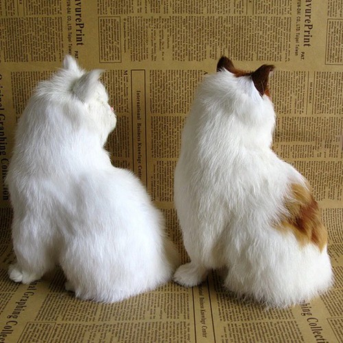 Simulación Mini Gato Lindo Peluche Gatos Juguete Niños Regalos de Cumpleaños Decoración del Hogar - Imagen 3 de 16