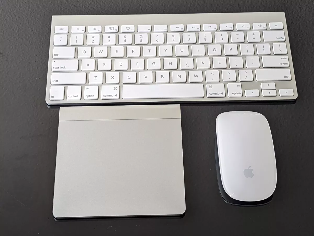 Combo Apple A1296 Magic Mouse + A1314 Wireless Keyboard + A1339 Trackpad