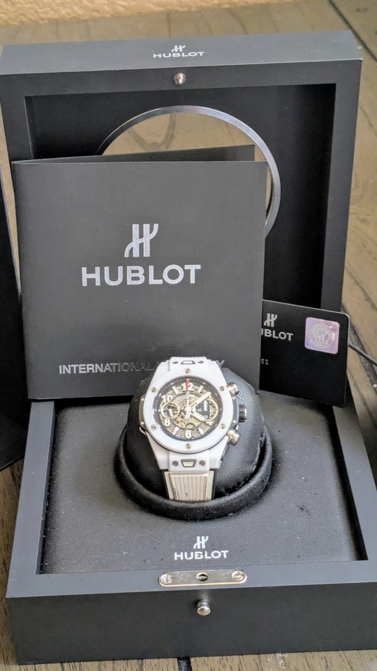 Hublot Big Bang Unico 45MM mostrador esqueleto 411.HX.1170.RX kit completo completo - Imagem 4 de 4