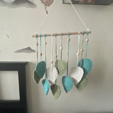 Sage green Macrame wall hanging boho bohemian yarn woven tapestry decoration