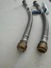 3/4 X 3/4 Shark Bite Whater Heater Hose Connector - 2 Pack