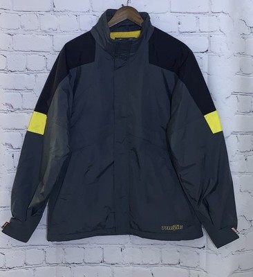 Burton Snowboard Ski Jacket Tactic Mens Medium Grey Yellow Vintage Coat